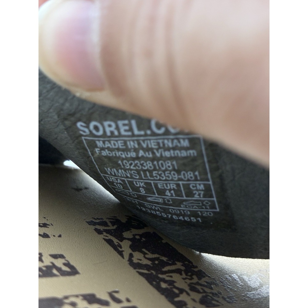 Sorel Ella Womens 10 Dove Gray Leather Criss Cross Strappy Sandals Preppy - Picture 5 of 5